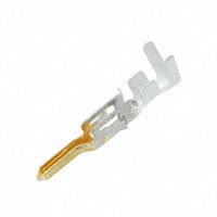 Gold and clear key-shaped object on a white background