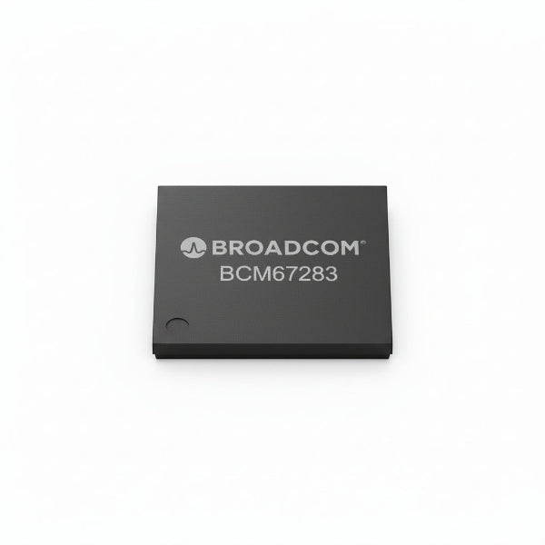 Two Broadcom chips with model numbers BCM67263 and BCM6726 on a white background