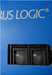 A close-up shot of a black Circus Logic CL-GD6245-65VC-B integrated circuit chip in a black carrier package, with white printed text and a blue surface visible around it.