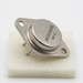 Metalic electronic component on a white background