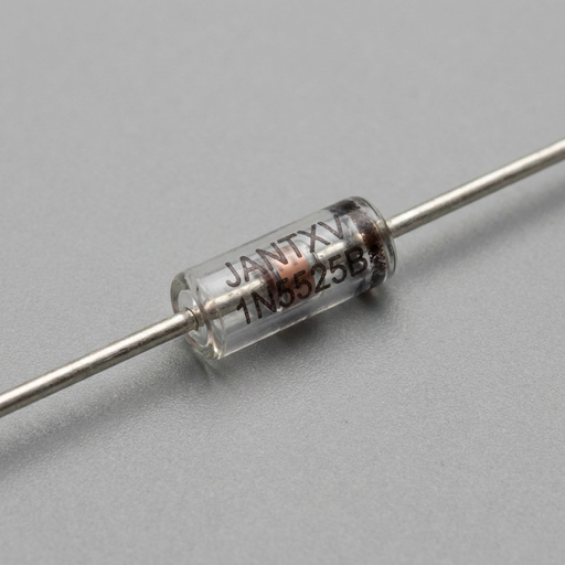 Semiconductor device with 'JAN' marking on a gray background