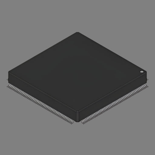 XC4052XLA-09HQ208I by Xilinx integrated circuit chip with multiple pins and black casing