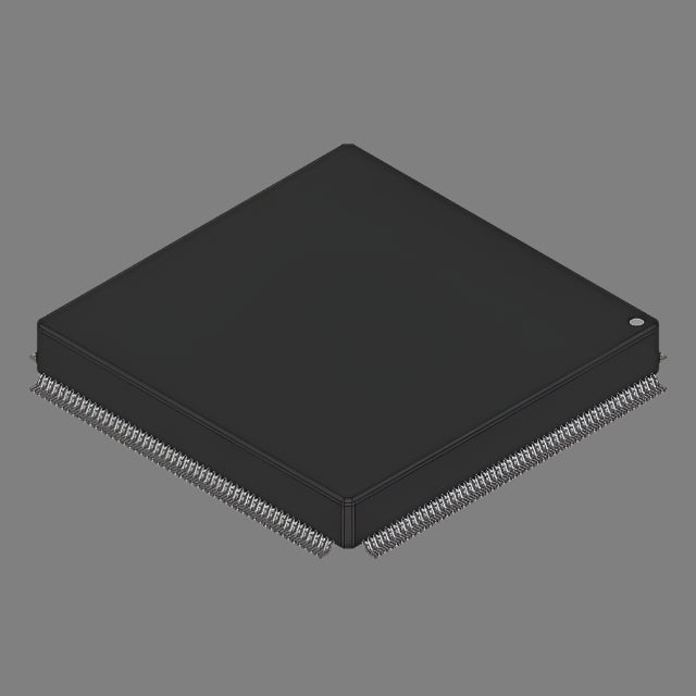 XC4052XLA-09HQ208I by Xilinx integrated circuit chip with multiple pins and black casing